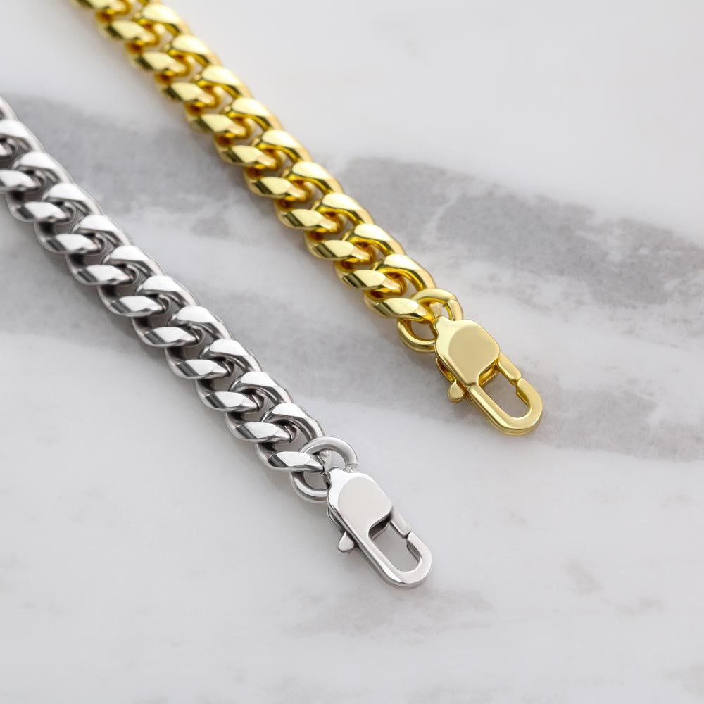To My Amazing Dad — Always Your Little One, Cuban Link Chain