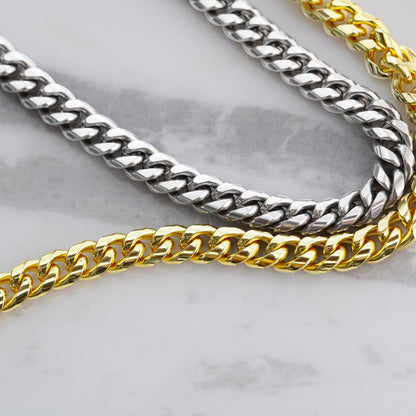 To My Amazing Dad — Always Your Little One, Cuban Link Chain