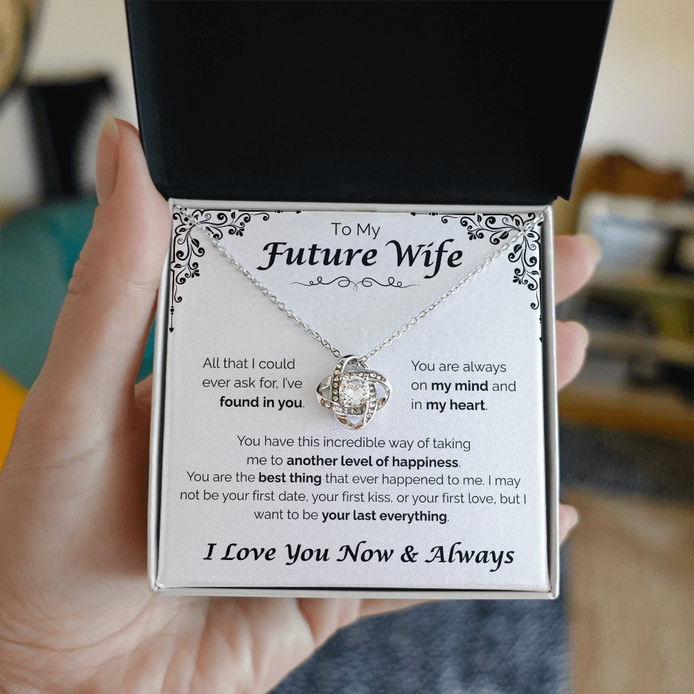 To My Future Wife — Another Level of Happiness, Love Knot Necklace