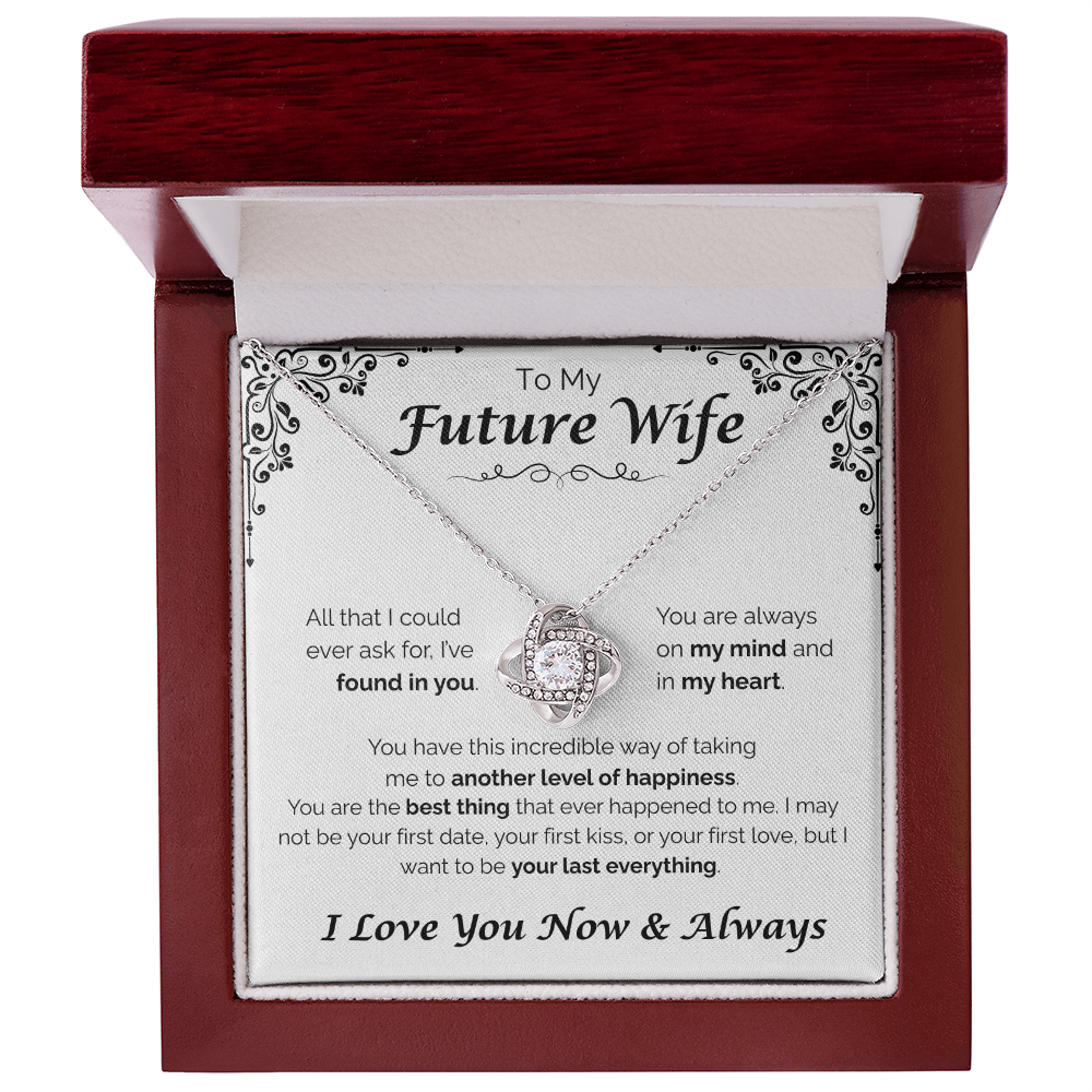 To My Future Wife — Another Level of Happiness, Love Knot Necklace
