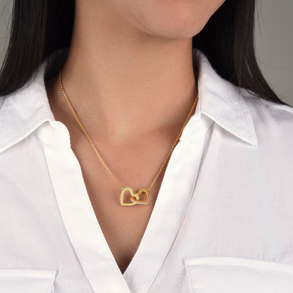 To My Lovely Daughter  — My Greatest Blessing, Interlocking Love Necklace