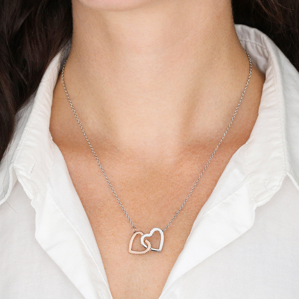 To My Lovely Daughter  — My Greatest Blessing, Interlocking Love Necklace
