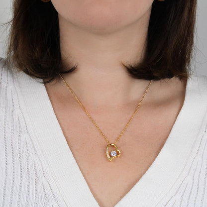 To My Beautiful Daughter — My Love Is Always With You, Forever Love Necklace