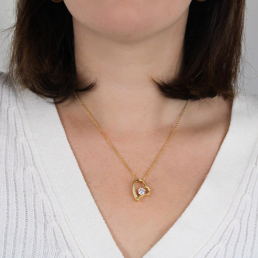 To My Wonderful Daughter — Always In My Heart, Forever Love Necklace