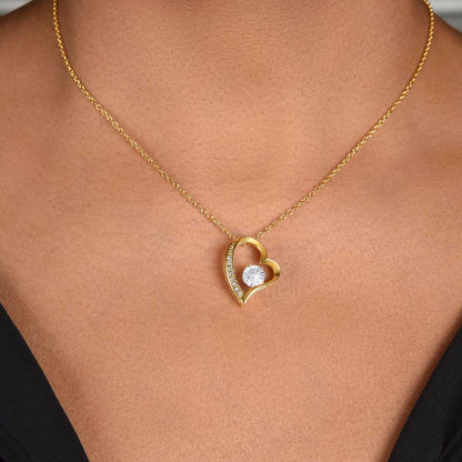 To My Lovely Daughter — Never Forget My Love, Forever Love Necklace